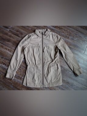 Madewell Womens Minimalist 100% Cotton Khaki Utility Everyday City Jacket XS